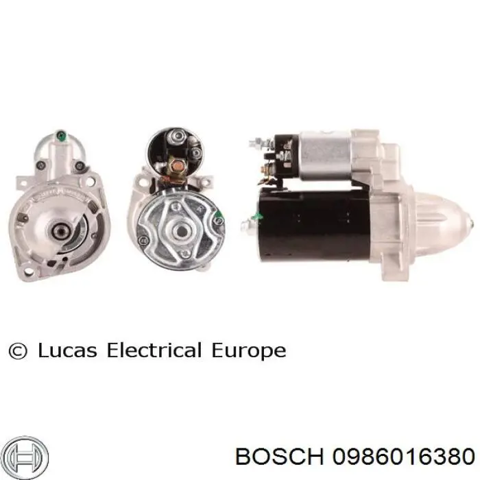 Motor de arranque 0986016380 Bosch