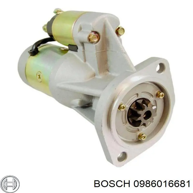 Motor de arranque 0986016681 Bosch