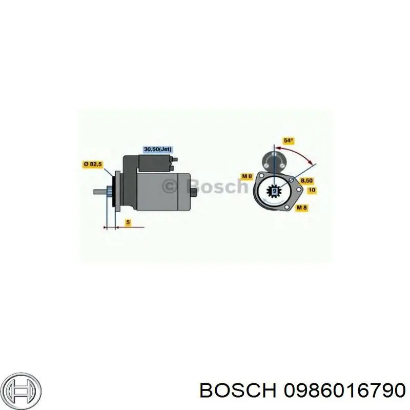 0986016790 Bosch стартер