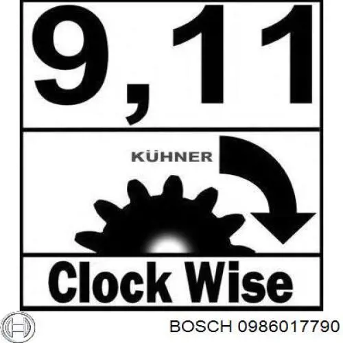 0986017790 Bosch Стартер автомобиля