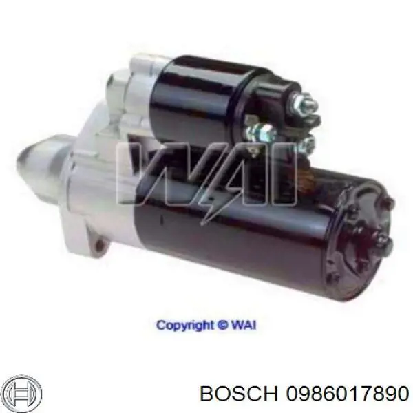 Стартер двигателя Bosch 0986017890