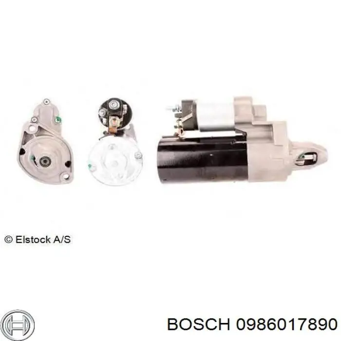 0 986 017 890 Bosch стартер