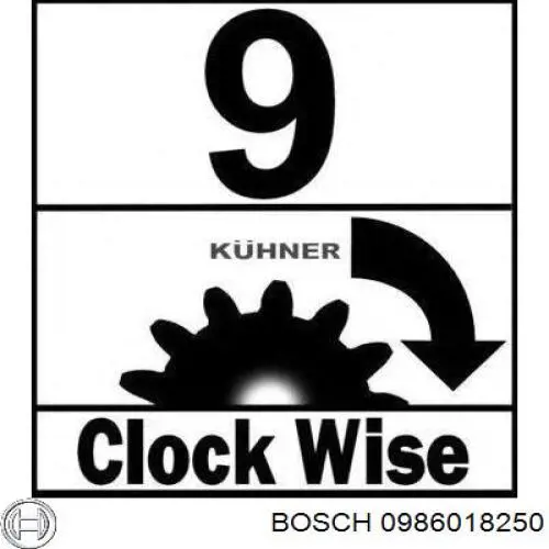 Купить 0986018250 Bosch Стартер