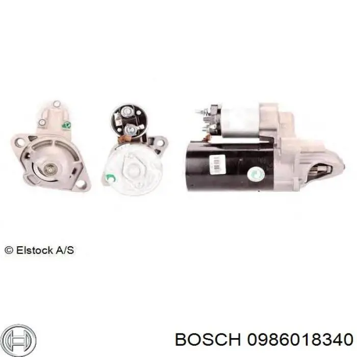 0 986 018 340 Bosch стартер