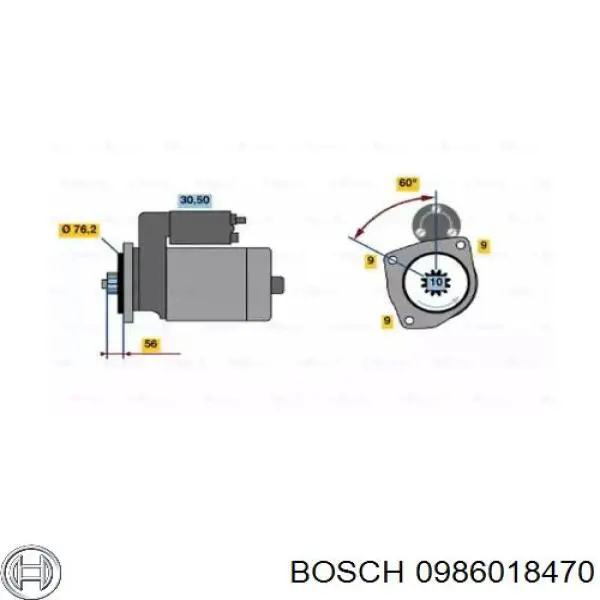 0986018470 Bosch стартер