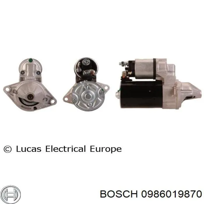 Стартер Bosch 0986019870 цена, от 82.77 USD