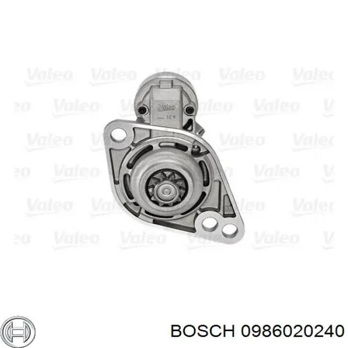 0986020240 Bosch Стартер автомобиля