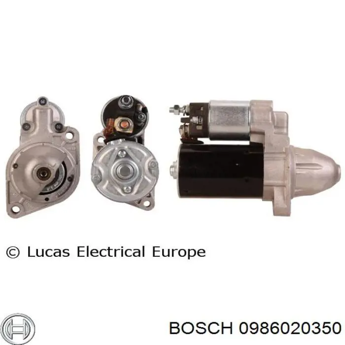 Motor de arranque 0986020350 Bosch