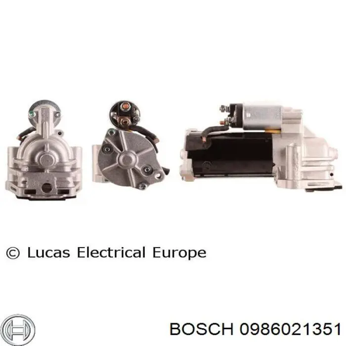 Motor de arranque 0986021351 Bosch