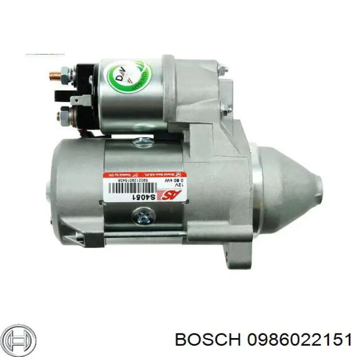 Стартер 0986022151 Bosch