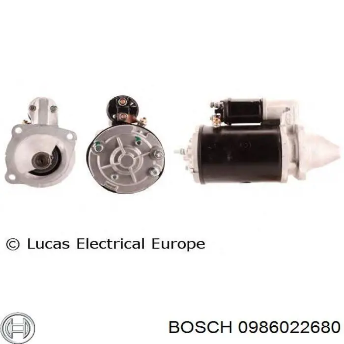 Motor de arranque 0986022680 Bosch