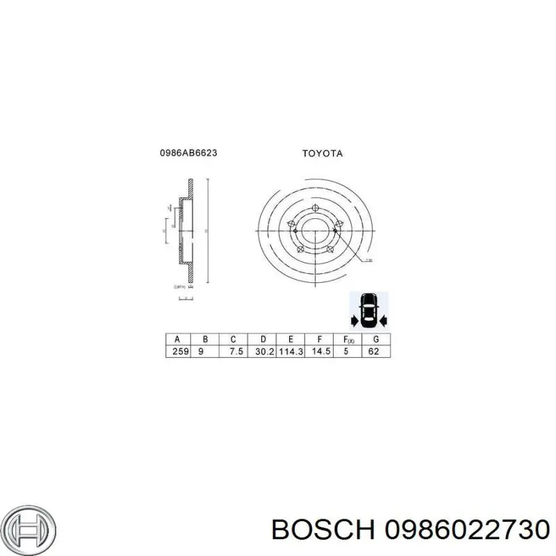 Стартер 0986022730 Bosch