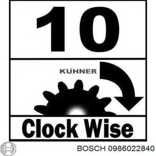 Стартер двигателя Bosch 0986022840