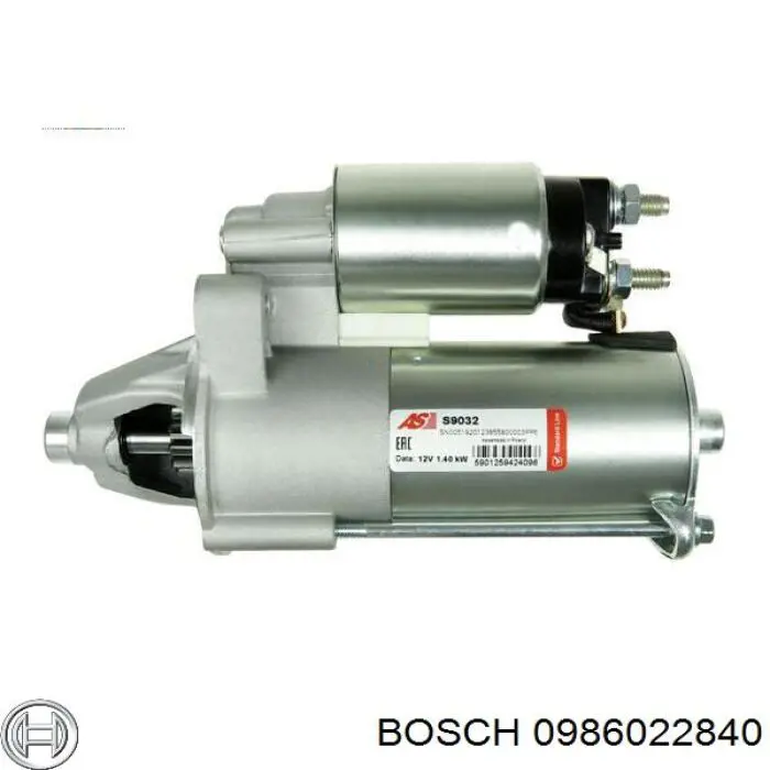 Купить 0986022840 Bosch Стартер