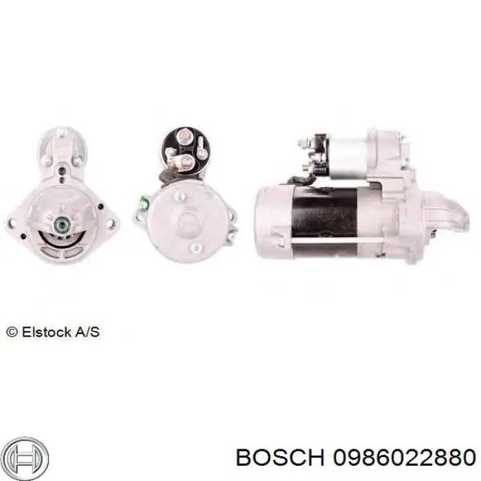 0 986 022 880 Bosch стартер
