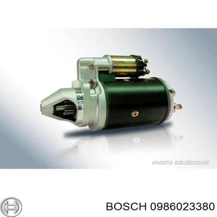 0986023380 Bosch motor de arranco