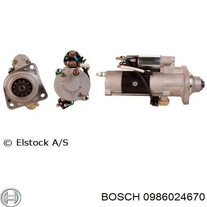 0986024670 Bosch Стартер автомобиля
