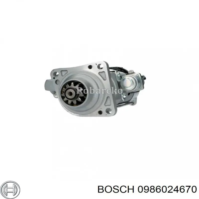 Стартер 0986024670 Bosch