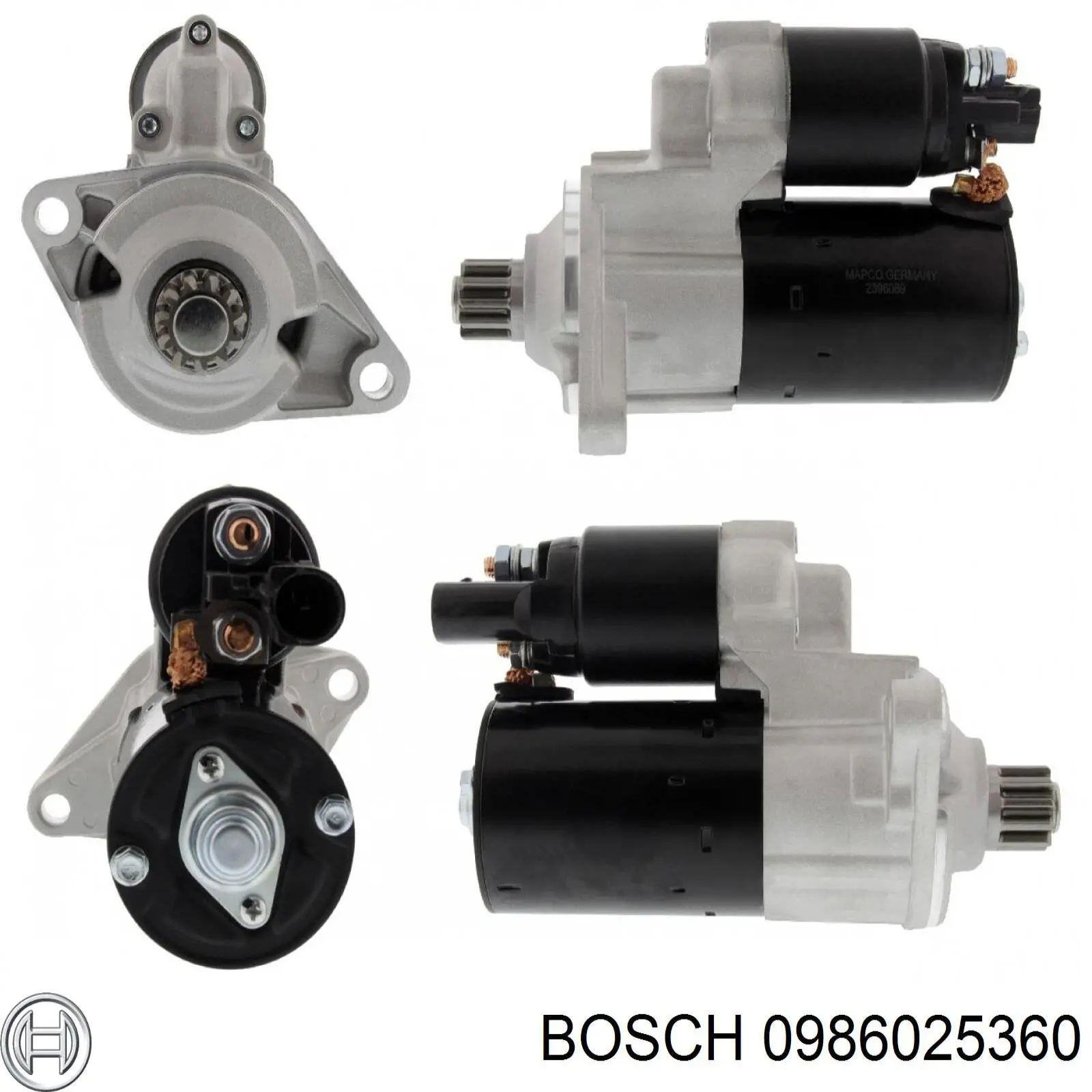 Стартер Bosch 0986025360 цена, от 76.19 USD