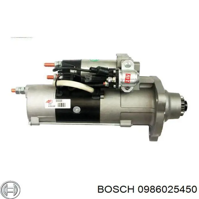 Стартер 0986025450 Bosch