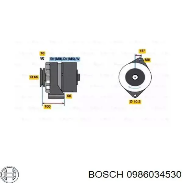 0986034530 Bosch генератор