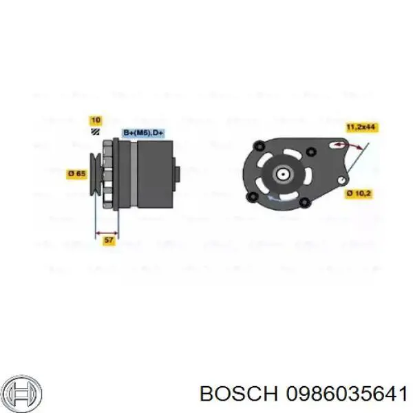 Генератор 0986035641 Bosch