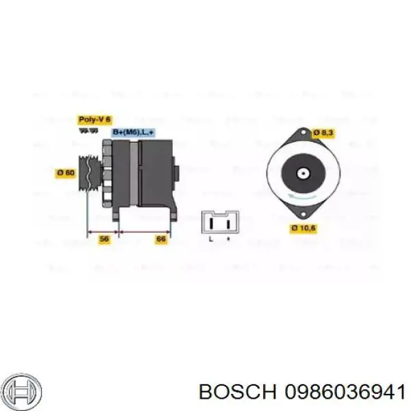 0986036941 Bosch генератор