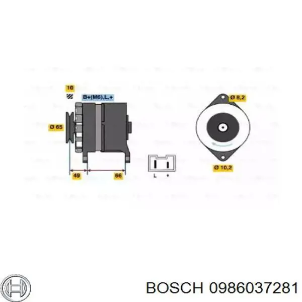 0986037281 Bosch генератор