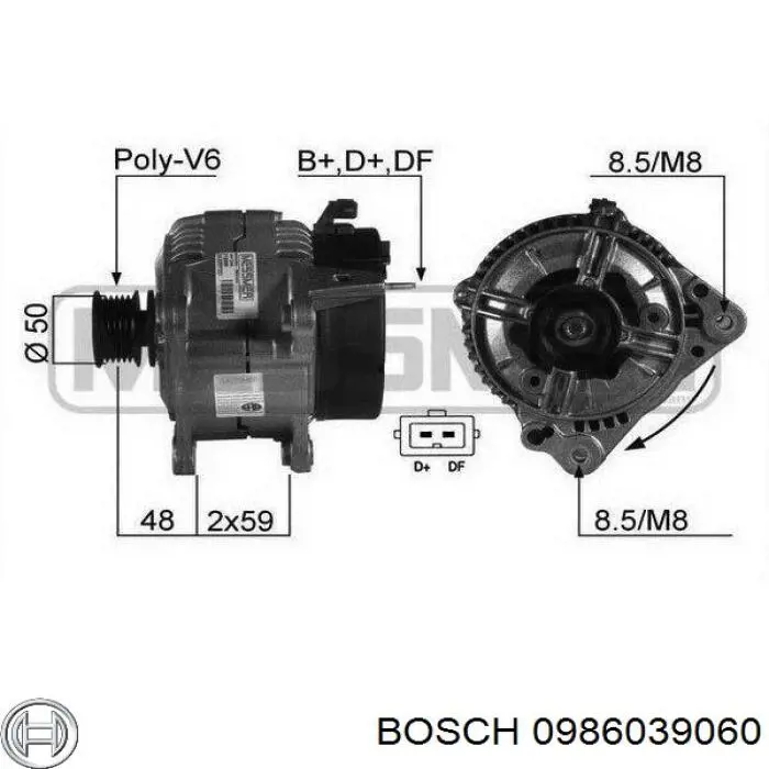 0986039060 Bosch генератор