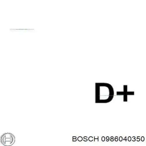 Генератор 0986040350 Bosch