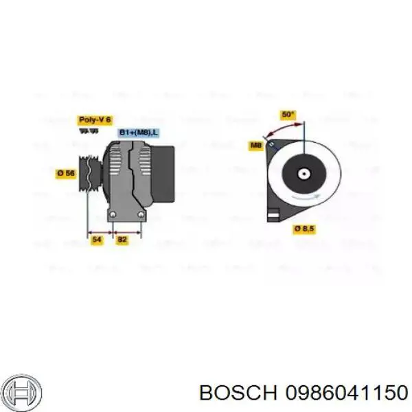 0986041150 Bosch генератор