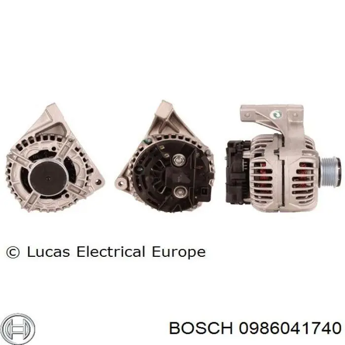 Генератор автомобиля Bosch 0986041740