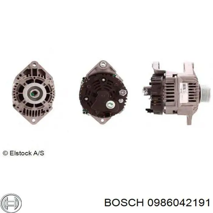 Автомобильный генератор Bosch 0986042191 цена, от 174.20 USD