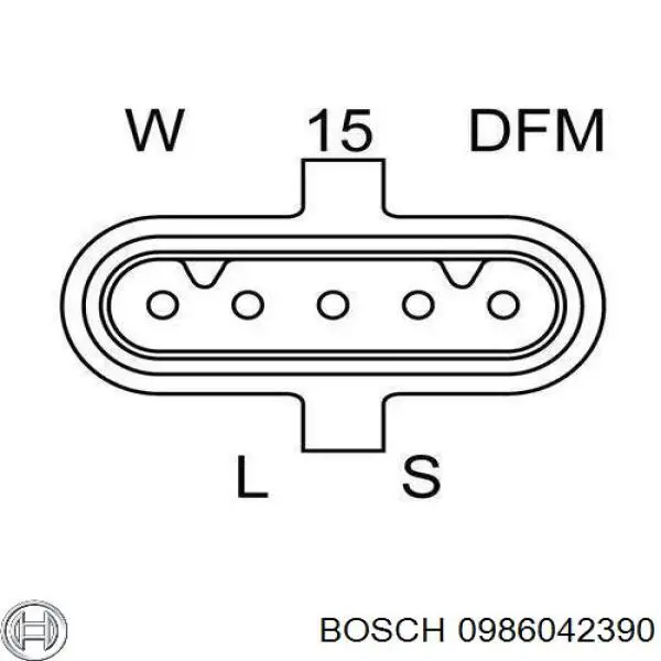 Автомобильный генератор Bosch 0986042390 цена, от 222.52 USD