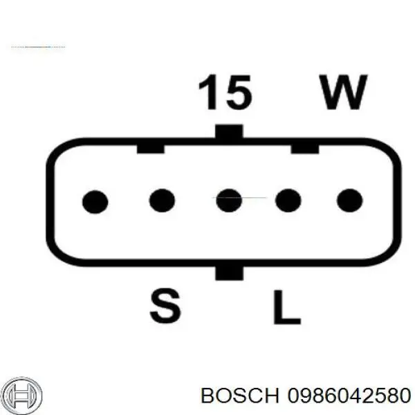 Автомобильный генератор Bosch 0986042580 цена, от 219.52 USD