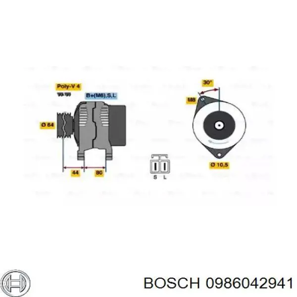0986042941 Bosch генератор