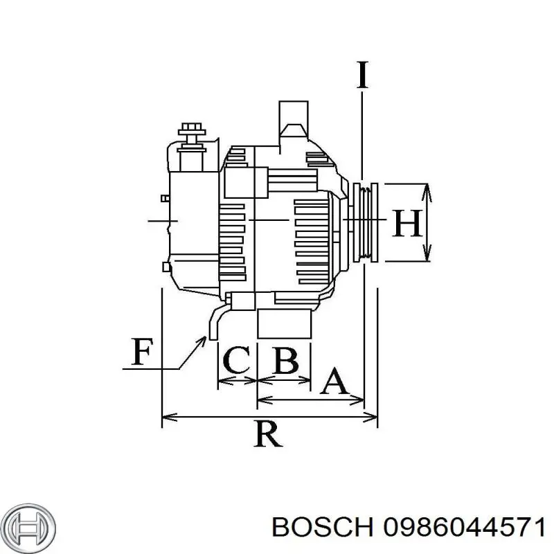 Купить 0986044571 Bosch Генератор