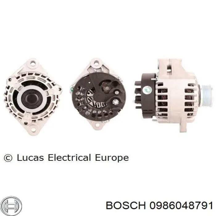 Автомобильный генератор Bosch 0986048791 цена, от 159.28 USD