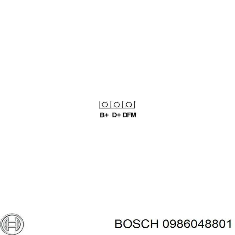 Генератор 0986048801 Bosch