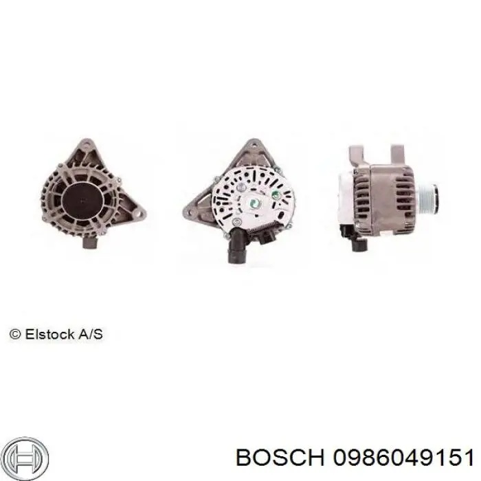 Автомобильный генератор Bosch 0986049151 цена, от 76.02 USD