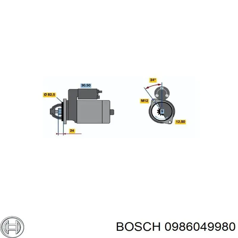 Автомобильный генератор Bosch 0986049980 цена, от 143.51 USD