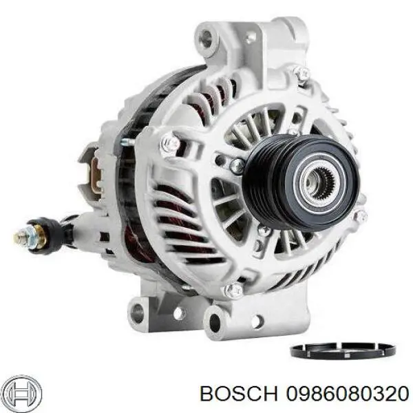 Генератор автомобиля Bosch 0986080320