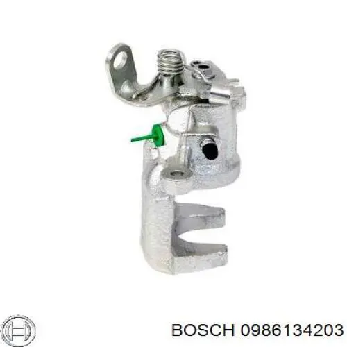 0986134203 Bosch suporte do freio traseiro esquerdo