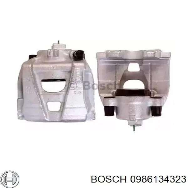 0986134323 Bosch suporte do freio dianteiro esquerdo