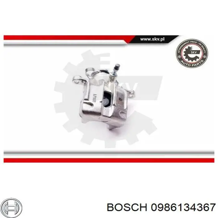 Суппорт тормозной левый задний Bosch 0986134367
