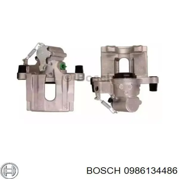 0 986 134 486 Bosch suporte do freio traseiro esquerdo