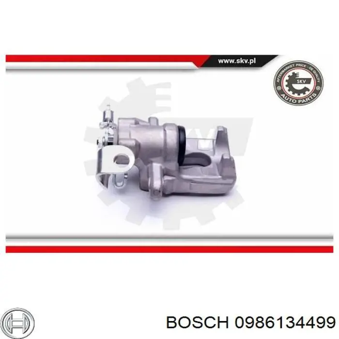 Купить 0986134499 Bosch Суппорт задний левый