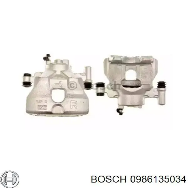 0986135034 Bosch суппорт тормозной передний правый