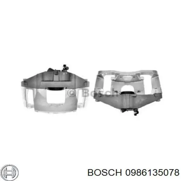 0986135078 Bosch суппорт тормозной передний правый