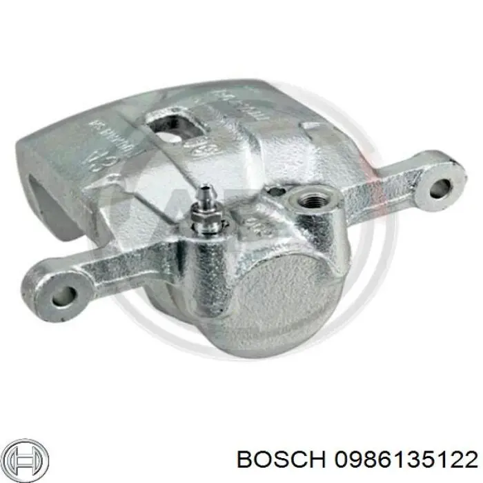 0986135122 Bosch suporte do freio traseiro direito